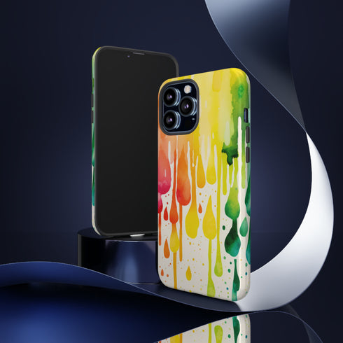 Rainbow Spring Showers - Impact Resistant Phone Case